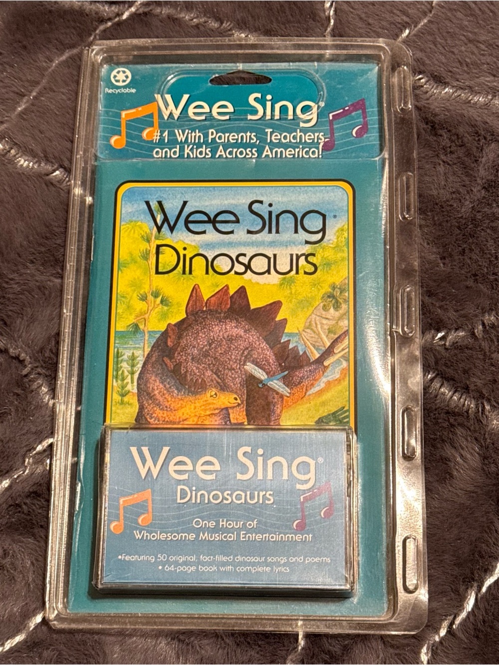 Wee Sing Dinosaurs Vintage Book & Cassette 1991 New